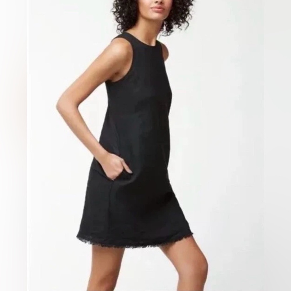 Tommy Bahama Black Resort Linen Shift Mini Dress NWT Size L